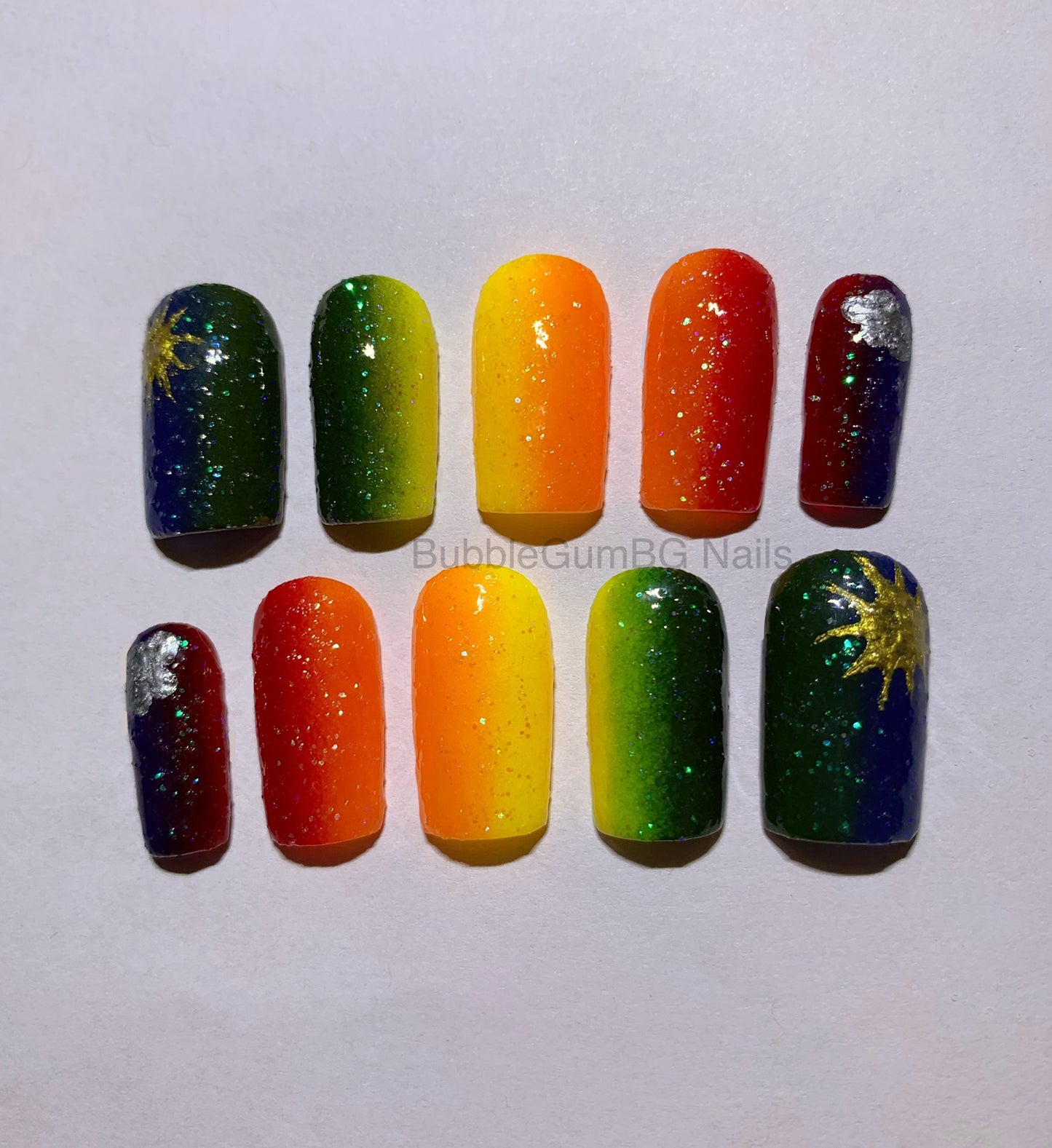 Dark Ombré Rainbow Sky