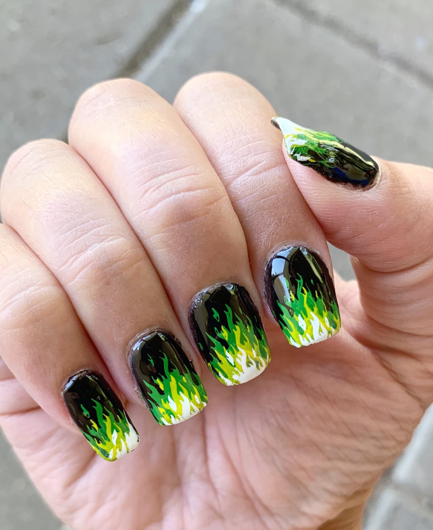 Green Flames In The Night