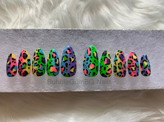 Neon Rainbow Cheetah