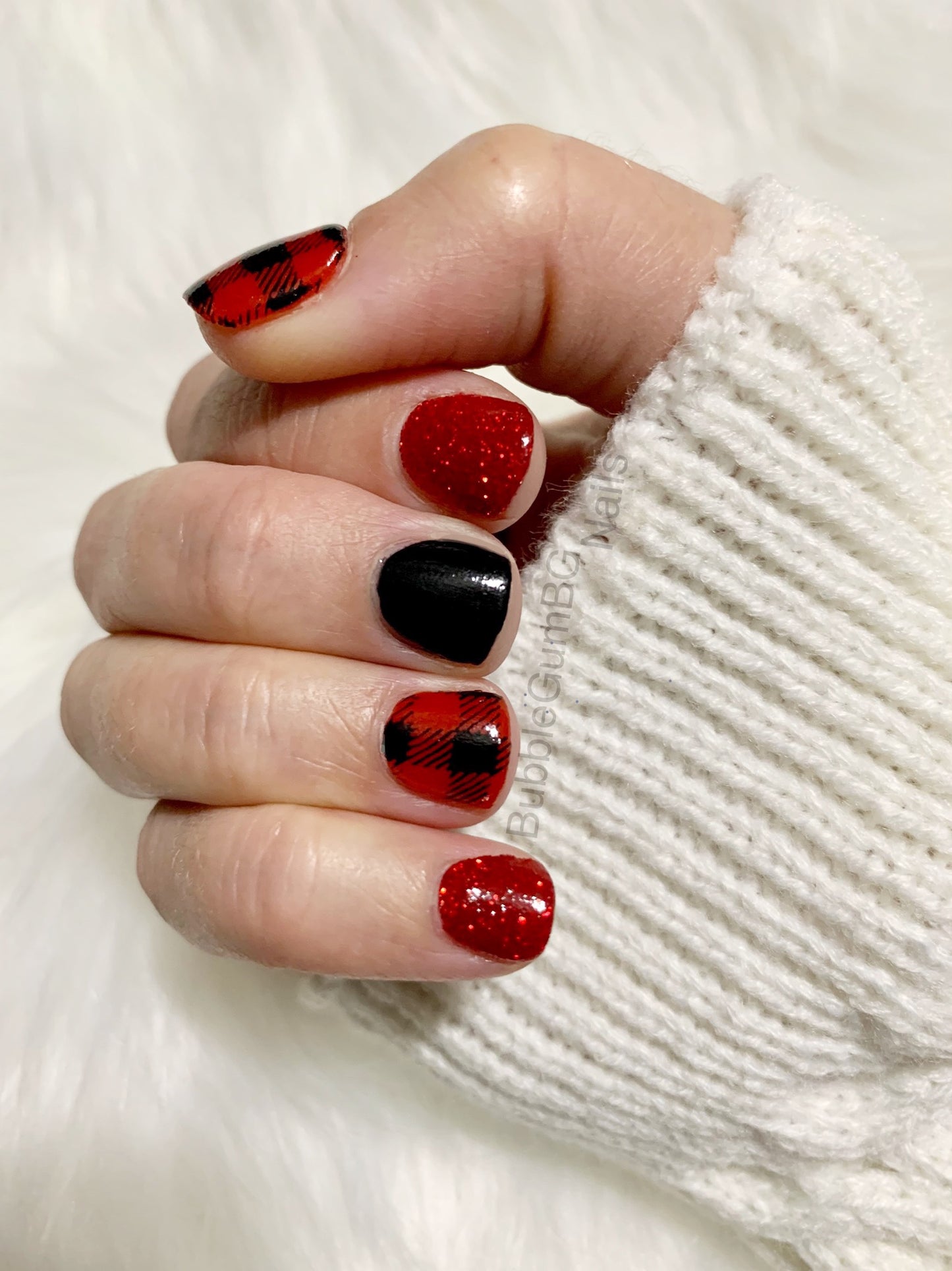 Black & Red Buffalo Plaid